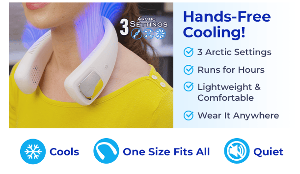 Arctic Air Freedom® - The Wearable Personal Air Cooler! Stay Cool & Keep  Your Hands Free…ANYwhere!