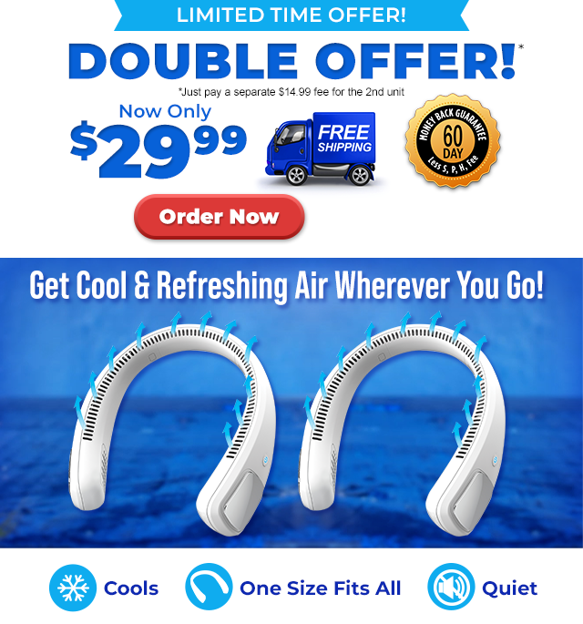 Arctic Air Freedom® - The Wearable Personal Air Cooler! Stay Cool 